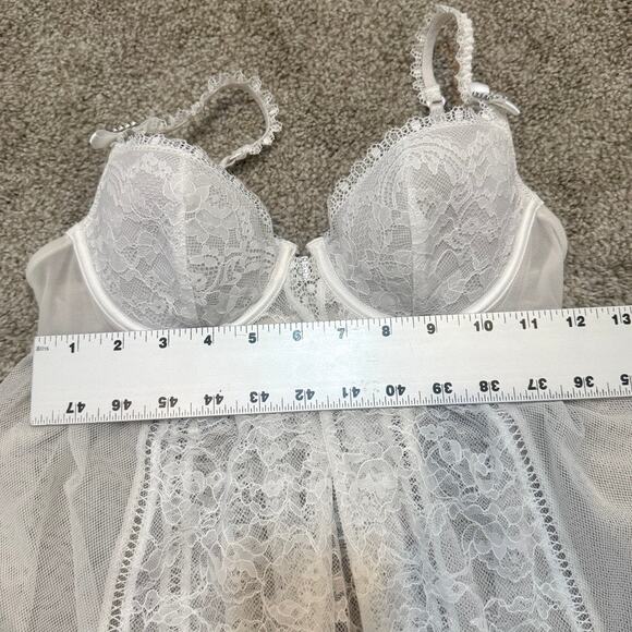 I Do Victoria's Secret 34B underwire front close sheer lace top BC 2856 - Picture 3 of 12